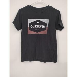 Quiksilver Black Short Sleeve Kids Graphic T-shirt size Small